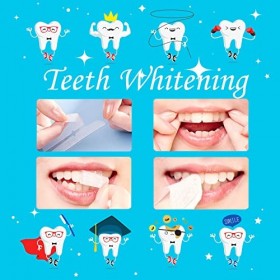 lumcov Bandes de blanchiment 28 Bande 14 Ensembles,Bandes Dents Blanches Professionnel pour le Blanchiment des Dents,Aide à E