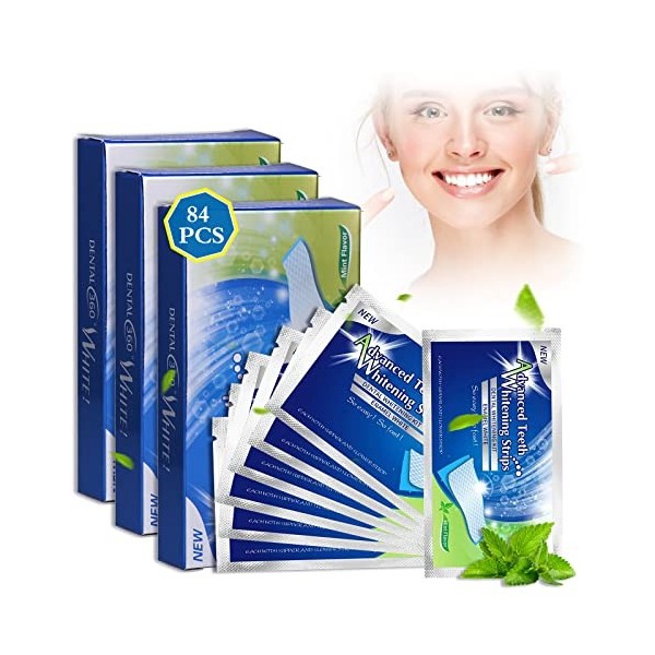 MICSAVI Blanchiment Dentaire - 56 Bandes/ 84 Bandes Blanchiment Des Dents, Bandes de Blanchiment des Dents, Teeth Whitening S