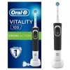 Oral-B Vitality 100 Brosse À Dents Électrique Rechargeable, 1 Manche Noir, 1 Brossette CrossAction