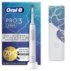 Oral-B Pro 3 3500 Brosse À Dents Électrique Blanche avec capteur de pression intelligent, 1 Étui De Voyage, 1 Brossette