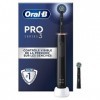 Oral-B Pro 3 3000 Brosse À Dents Électrique Avec 2 Brossettes, Technologie 3D, Élimine Jusqu’À 100 % De Plaque Dentaire, Noir