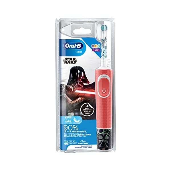 Oral-B Kids Brosse à Dents Électrique par Braun, Star Wars