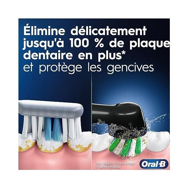 Oral-B Pro Series 3Brosse à Dents Électrique, Rose, 1 Brossette Nettoyage 3D, Élimine la Plaque Dentaire, 3 Modes de Brossage