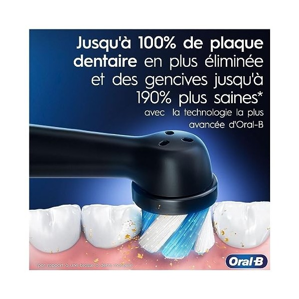 Oral-B iO Series 6 Plus Edition Brosse à dents électrique + 3 brosses à dents aimantées 5 modes de nettoyage Emballage recycl