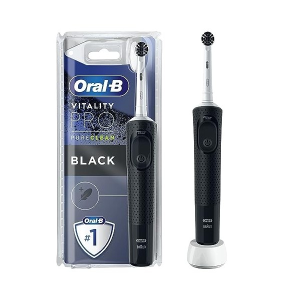 Oral-B Vitality Pro Brosse À Dents Électrique Noire, 1 Brossette