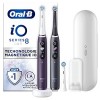 Oral-B iO 8 Brosses À Dents Électriques Rechargeables, Manches Blanc Et Noir connectés Bluetooth Avec Technologie Magnétique,