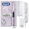 Oral-B iO 9 Brosses À Dents Électriques Rechargeables, Manche Noire et Rose connectés Bluetooth Avec Technologie Magnétique R