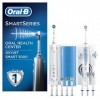 Oral-B Smart 5000 + Oxyjet Kit Brosse à Dents Électrique Rechargeable Avec Jet Dentaire Hydropulseur 1 Hydropulseur Oxyjet, C