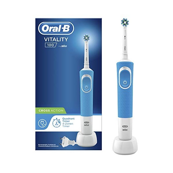Oral-B Cepillo Dental Eléctrico, Bleu, 1 Unité Lot de 1 