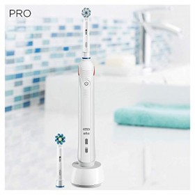 Oral-B Pro&nbsp;2 - 2700 - Brosse à Dents Électrique Rechargeable, 1&nbsp;Manche avec Capteur de Pression Visible, 2&nbsp;Brossettes