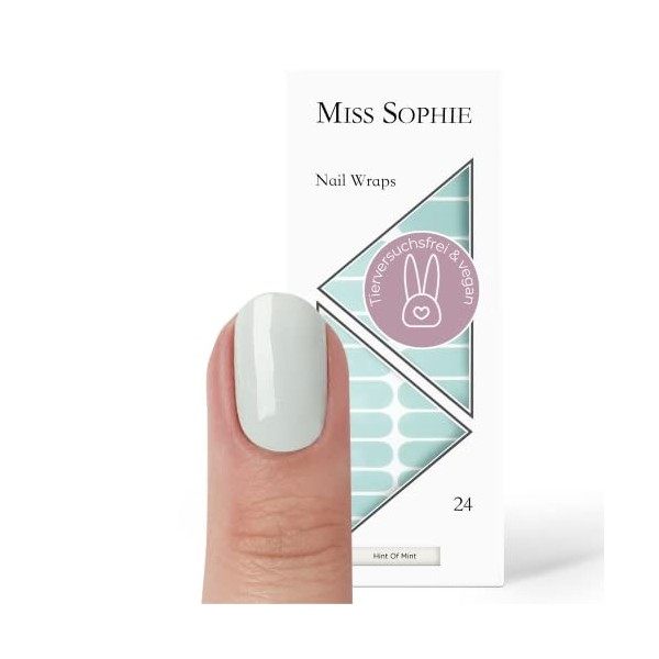 Miss Sophie Nail Wrap - "Poisoned Apple", Dégradé, Rouge, Nail Wraps -24 nail wraps auto-adhésifs ultra-fins longue durée