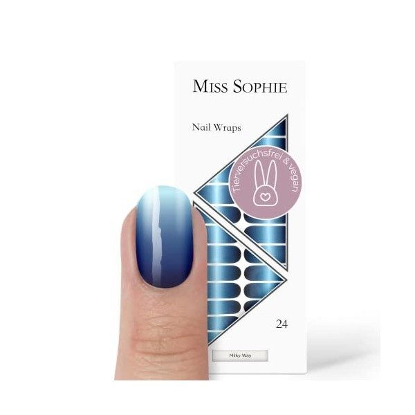 Miss Sophie Nail Wrap - "Poisoned Apple", Dégradé, Rouge, Nail Wraps -24 nail wraps auto-adhésifs ultra-fins longue durée