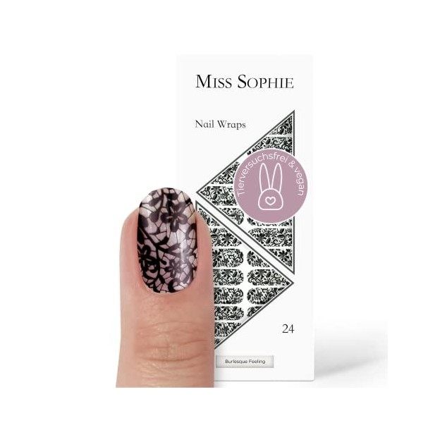 Miss Sophie Nail Wrap - "Poisoned Apple", Dégradé, Rouge, Nail Wraps -24 nail wraps auto-adhésifs ultra-fins longue durée