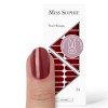 Miss Sophie Nail Wrap - "Poisoned Apple", Dégradé, Rouge, Nail Wraps -24 nail wraps auto-adhésifs ultra-fins longue durée