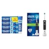 Oral-B Vitality 100 Brosse À Dents Électrique Rechargeable Avec 1 Manche Et 1 Brossette Crossaction, Rose, Minuteur Et Action