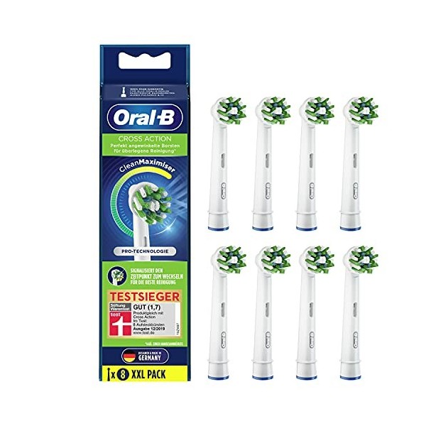 Oral-B Kit de 8 brossettes CrossAction CleanMaximizer