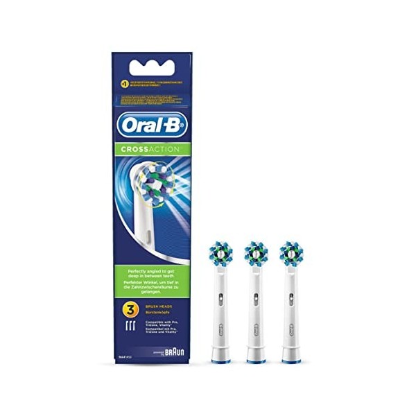 Oral-B CrossAction Brosse à dents anti-bactérienne pour éviter la croissance bactérienne sur les poils