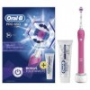 Braun Oral-B Pro 650 CrossAction Brosse à dents électrique et étui, rose lemballage peut varier 
