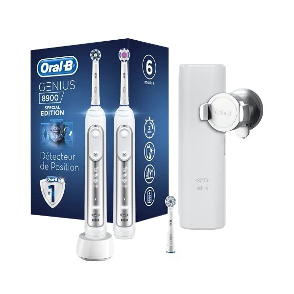 Oral-B Genius 8900 Brosse à Dents Électrique avec 2éme Manche