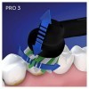 Oral-B Pro 3 - 3900 - Lot De 2 Brosses À Dents Électriques Noires, 2 Manches Avec Capteur De Pression Visible, 2 Brossettes