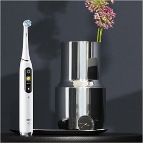 Oral-B iO 9s Go Electric Brosse à dents électrique avec intelligence artificielle, capteur de brossage, 1 tête, étui de voyag
