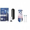 Oral-B iO 4N Brosse À Dents Électrique Noire connectée Bluetooth, 1 Brossette & iO Gentle Care Brossettes de Recharge pour Br