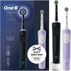 Oral-B Braun Vitality Pro Lot de 2 brosses à dents électriques Noir/violet