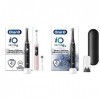 Oral-B iO 6 Brosses À Dents Électriques Lot De 2 Noire Et Rose, Manches Avec Écran Noir & iO 6N Brosse À Dents Électrique Noi