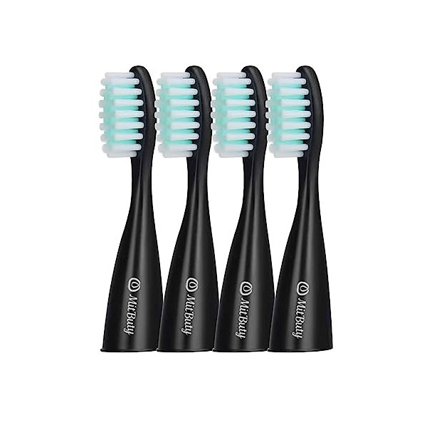 Recharges de brossettes de brosse à dents MitButy avec technologie de pulsations soniques pour élimination de la plaque/brins