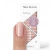 Miss Sophie Nail Wrap -"Hazel Brown", Uni, Nude, Nail Wraps -24 nail wraps auto-adhésifs ultra-fins longue durée