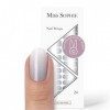 Miss Sophie Nail Wrap - "Lets Stay in Bed", Dégradé, Gris, Blanc, Nail Wraps -24 nail wraps auto-adhésifs ultra-fins longue 