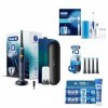 Oral-B Routine Dentaire, Brosse À Dents Électrique iO9 Noire, Jet Dentaire Oxyjet, Brossettes Ultimate Clean Noir x 4, Dentif