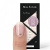 Miss Sophie Nail Wrap - "Oh My Gold!", Transparent, Graphique, Rose, Nail Wraps -24 nail wraps auto-adhésifs ultra-fins longu