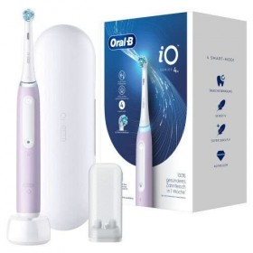 Oral-B iO Series 4 Brosse à dents électrique 4 modes de brossage pour soins dentaires, technologie magnétique, étui de voyage