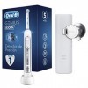 Oral-B Pro 8000 Brosse À Dents Électrique Rechargeable Avec 1 Manche Connecté Bluetooth Détecteur De Position, Argenté, 1 Bro