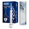 Oral-B Smart 4 Brosse À Dents Électrique Rechargeable Avec 1 Manche Connecté Bluetooth, Noir, 2 Brossettes Et 1 Étui De Voyag