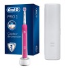 Oral-B Pro 1 - 750 - Brosse À Dents Électrique plus Étui De Voyage Offert, Feuille Rose, 1 Unité Lot de 1 