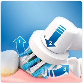 Oral-B Vitality Pro Timer Brosse À Dents Électrique Rechargeable Avec 1 Manche Et 1 Brossette 3D White, Bleu, Minuteur Et Act