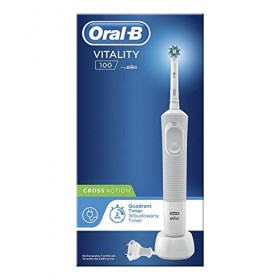 Braun Dental D100 Cross Action Brosse à dents Blanc
