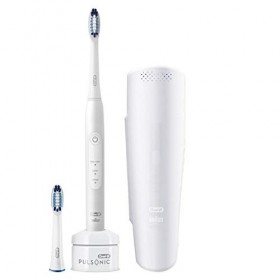 Oral-B Pulsonic Slim One 2200 Brosse à dents électrique avec minuteur et étui de voyage Blanc