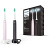 Philips Sonicare Série 3100 Brosse à dents électrique sonique avec capteur de pression intégré, Rose pastel et Noir modèle H