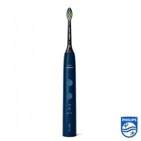 Philips Sonicare ProtectiveClean 5100 Lot de 2 brosses à dents électriques, Capteur de pression intégré, 3 modes, 2 étuis de 