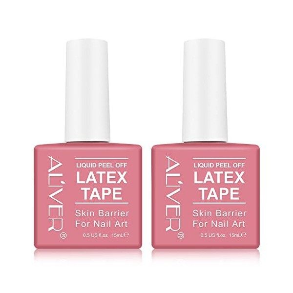 Décoller les Ongles en Latex Liquide - Ruban en Latex pour Nail Art Peel Off Cuticule Vernis à Ongles Protecteur - Protecteur