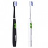 Gum ActiVital Sonic Lot de 2 brosses à dents soniques avec batterie Blanc/noir
