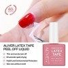 Décoller les Ongles en Latex Liquide - Ruban en Latex pour Nail Art Peel Off Cuticule Vernis à Ongles Protecteur - Protecteur