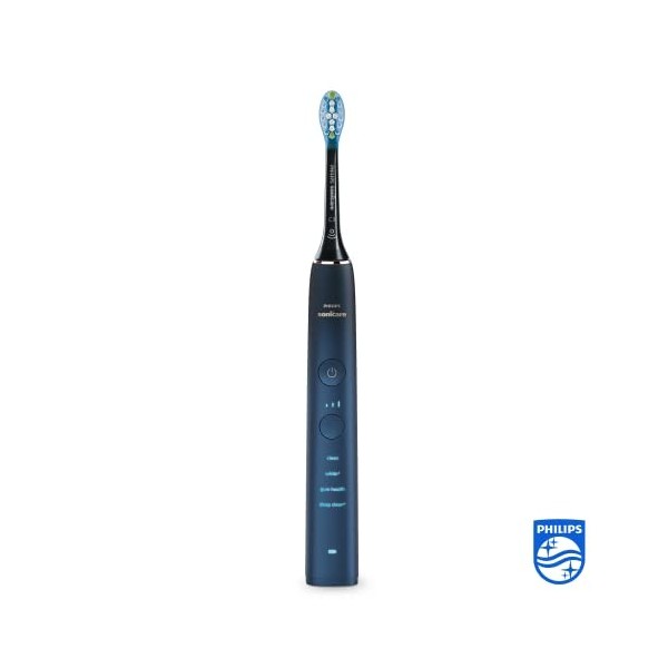 Philips Sonicare DiamondClean 9000 Series Power Brosse à dents électrique Édition spéciale – Brosse sonique, bleu foncé, 1 tê