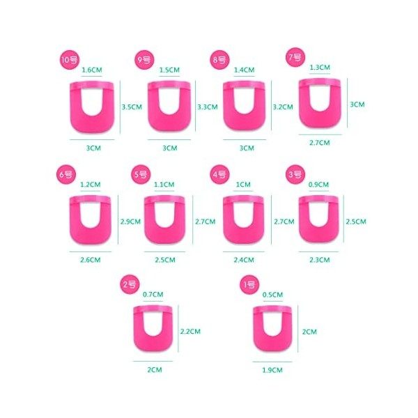 26 Pièces pochoirs de vernis à ongles réutilisables outil de prévention des déversements dongles en plastique souple protect