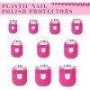 Momeski 26 Pièces Pochoir de Vernis à Ongles, Guide de Peinture à Ongles 10 Tailles, Réutilisables Manucure Vernis à Ongles P