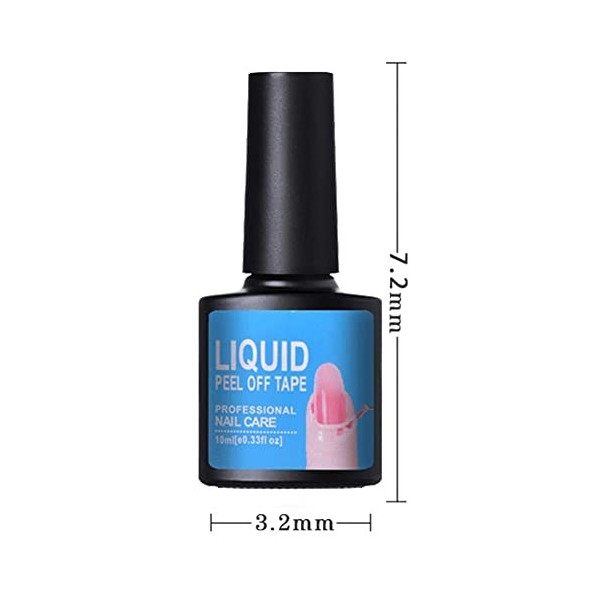 Facynde Ruban Liquide à décoller pour Ongles - Protecteur de Peau Anti-débordement pour Vernis à Ongles | Protecteur de Doigt