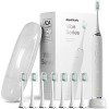 Aquasonic Vibe Series Brosse à dents ultra blanchissante – Brosse à dents électrique acceptée ADA – 8 têtes de brosse et étui